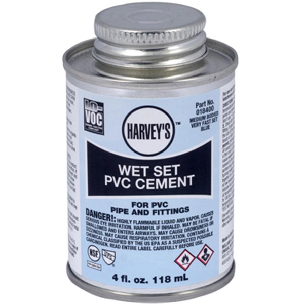 Harvey William Harvey 018410-24 0.5 Pint Rain-R-Shine Cement Wet Set 018410-24